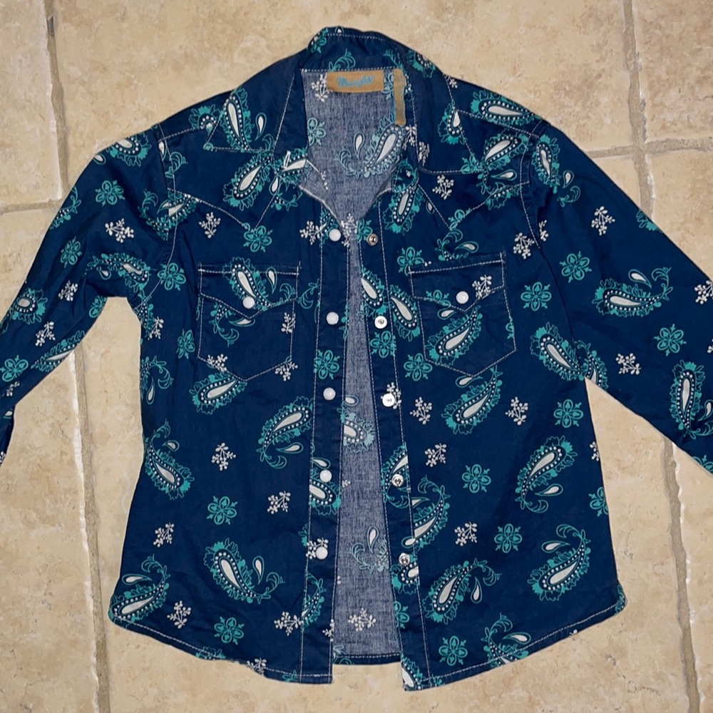 Wrangler boys pears snap